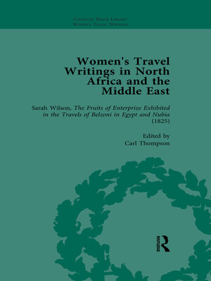 cover image of Women's Travel Writings in North Africa and the Middle East, Part I, Volume 1